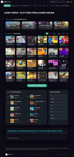 Screenshot gametopius.com