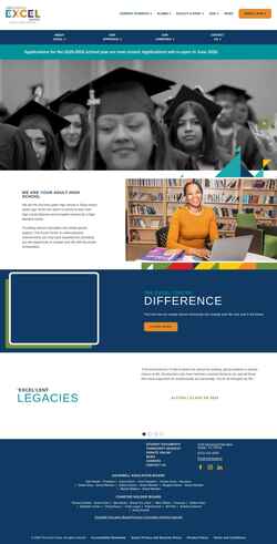Screenshot excelcenterhighschool.org