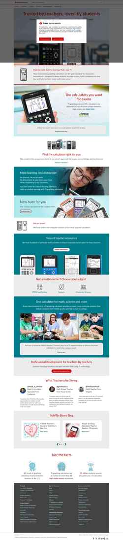 Captura de pantalla education.ti.com