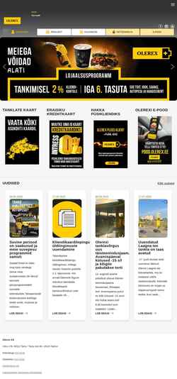 Ekran görüntüsü www.olerex.ee