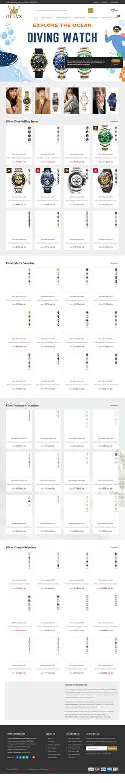 Screenshot olevsstore.com