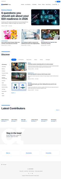Screenshot blogs.opentext.com