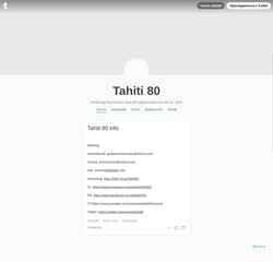 Posnetek zaslona tahiti80.com