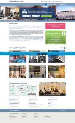 Screenshot www.hotelinroma.com