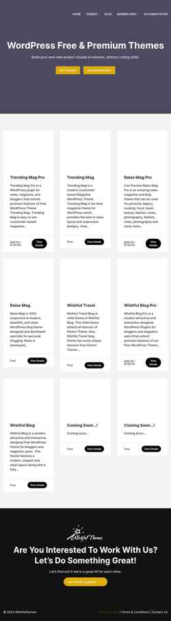 Screenshot wishfulthemes.com