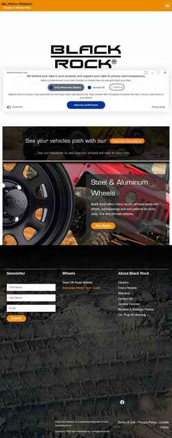 Captura de pantalla www.blackrockwheels.com