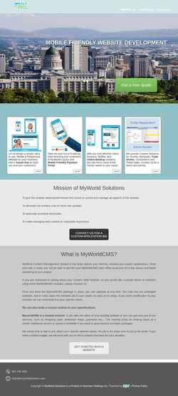 Screenshot www.myworldcms.com
