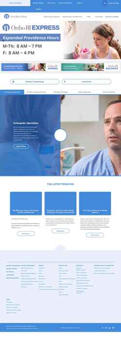 Screenshot www.orthopedicsri.com