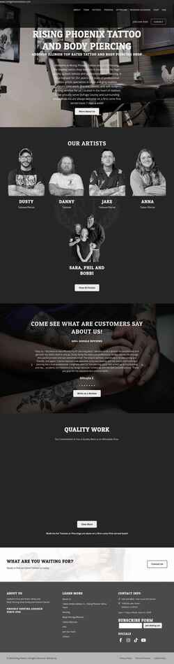 Skærmbillede risingphoenixtattoo.com