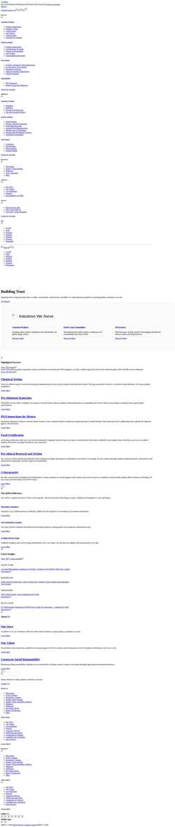Skjermdump www.qima.com