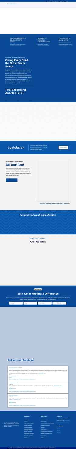 Screenshot everychildaswimmer.org