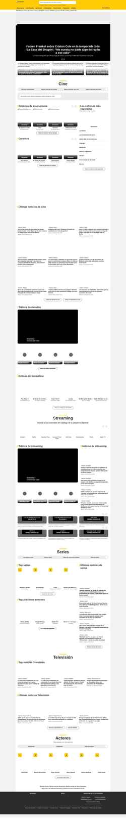 Schermafbeelding www.sensacine.com