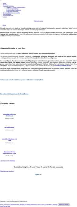 Screenshot www.physalia-courses.org