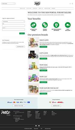 Screenshot b2b.petco.group