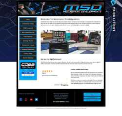 Snímek obrazovky motorsport-developments.co.uk