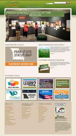 Screenshot mostateparks.com