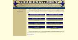 Ekrānuzņēmums phrontistery.info