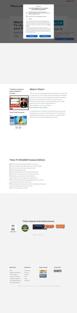 Снимак екрана tvexe.com