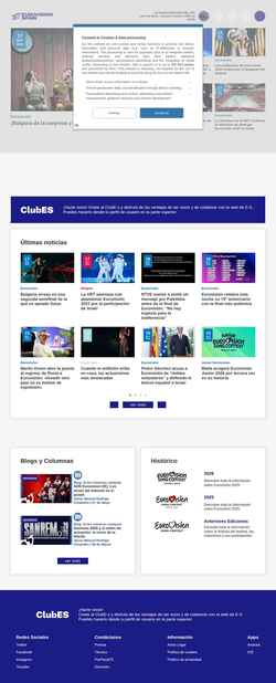 Captura de pantalla eurovision-spain.com