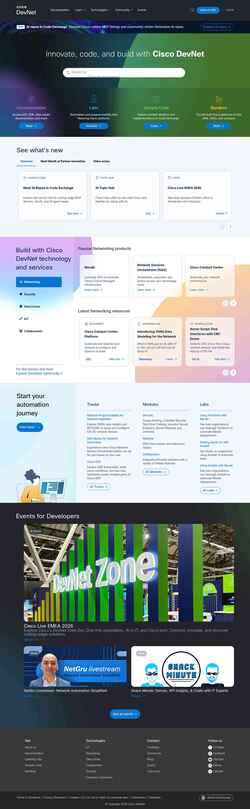 スクリーンショット developer.cisco.com