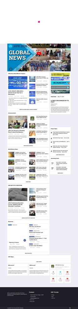 Posnetek zaslona ubf.org