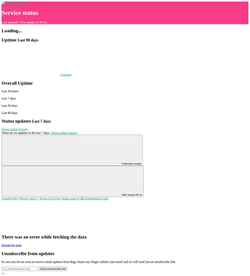 Screenshot status.bagypro.com