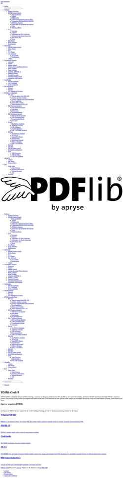Zrzut ekranu www.pdflib.com