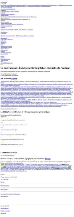 Screenshot www.fehap.fr