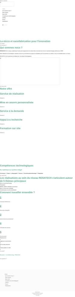 Screenshot www.renatech.org