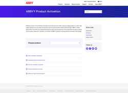 Skærmbillede activation.abbyy.com