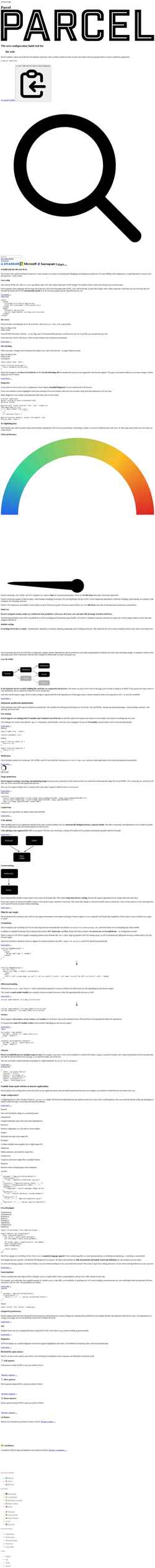 Zrzut ekranu parceljs.org