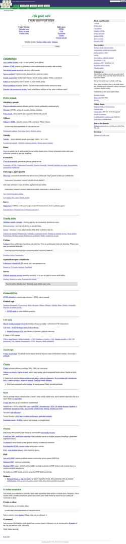 Captura de pantalla www.jakpsatweb.cz
