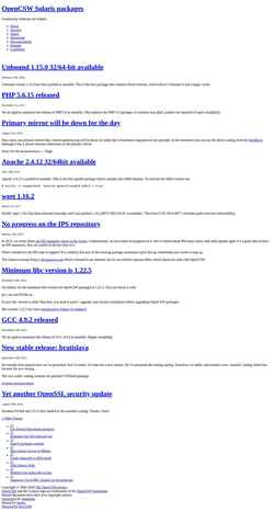 Screenshot www.opencsw.org