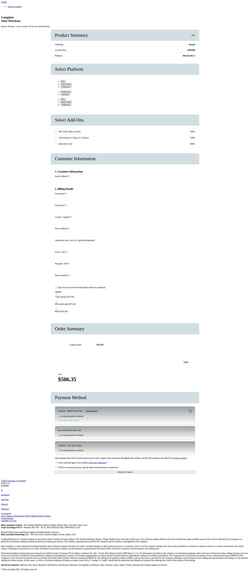 Снимак екрана checkout.blueguardian.com