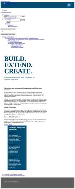 Screenshot developer.connectwise.com