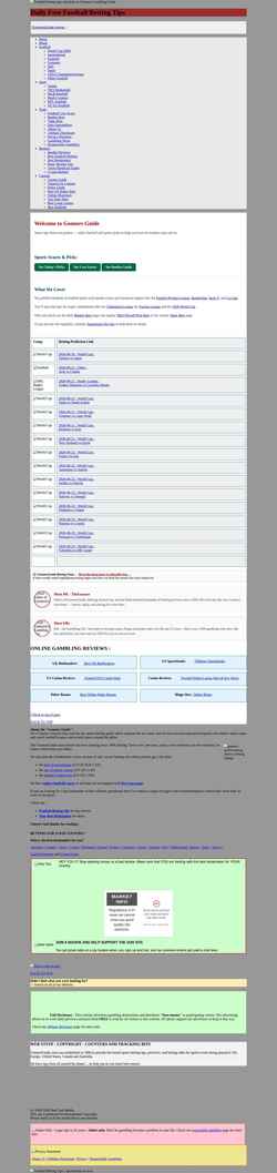 Screenshot www.goonersguide.com