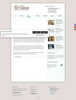 Captura de pantalla artshopnc.com
