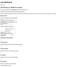 Screenshot scievolutiont.fr