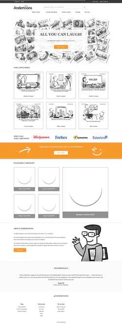 Снимак екрана andertoons.com