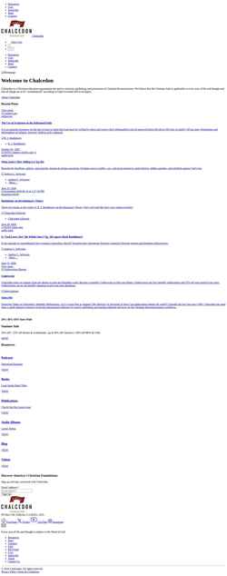 Screenshot chalcedon.edu