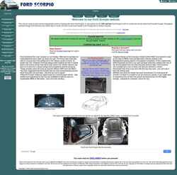 Captura de pantalla fordscorpio.co.uk