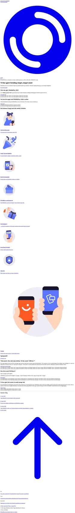 Screenshot www.mobilepay.dk