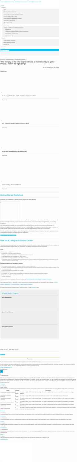 Screenshot www.nasointegrity.com