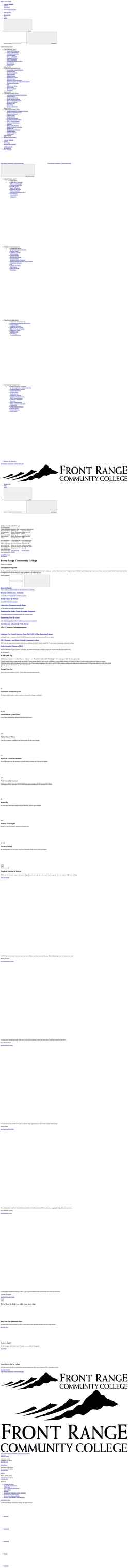 Screenshot www.frontrange.edu