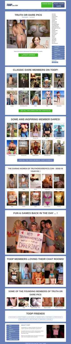 Screenshot truthordarepics.com