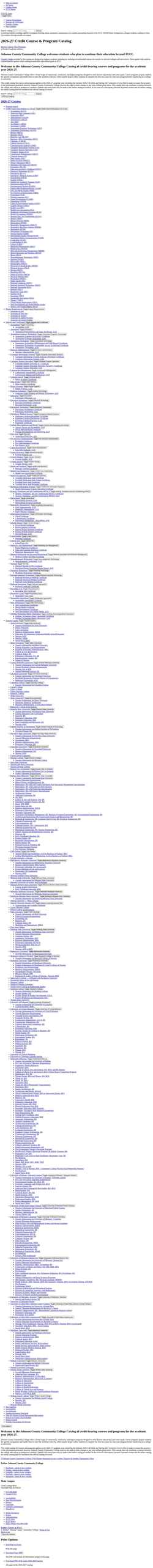 Screenshot catalog.jccc.edu