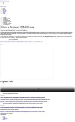 Screenshot www.schrammgroup.com