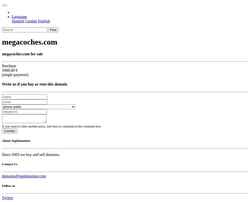 Screenshot megacoches.com