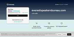 Képernyőkép everestspeakersbureau.com