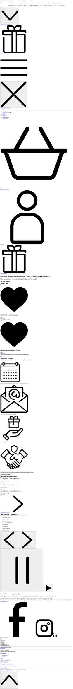 Screenshot domainedeforges.secretbox.fr